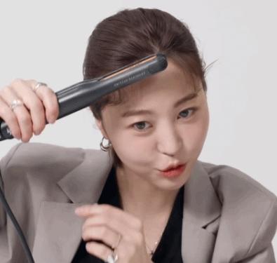 鞠婧祎怎么用发型来掩盖自己脸型,鞠婧祎头发细软塌适不适合