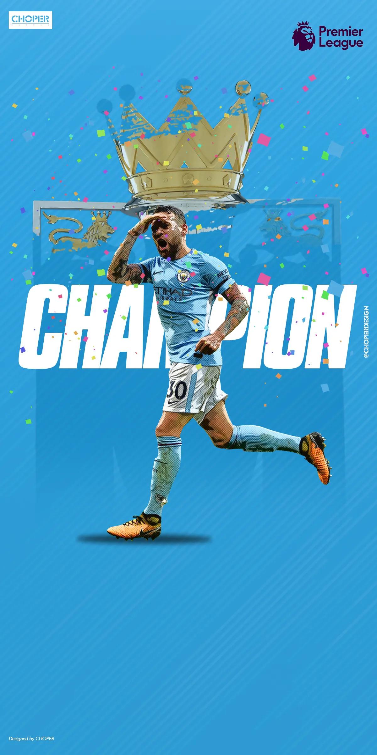 曼城夺得足总杯冠军壁纸,曼城英超夺冠壁纸