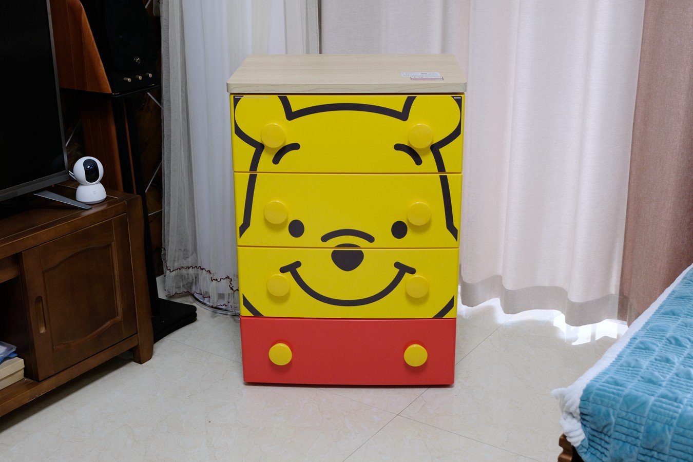 儿童房的小物件,IRIS爱丽思迪士尼米奇维尼塑料抽屉柜