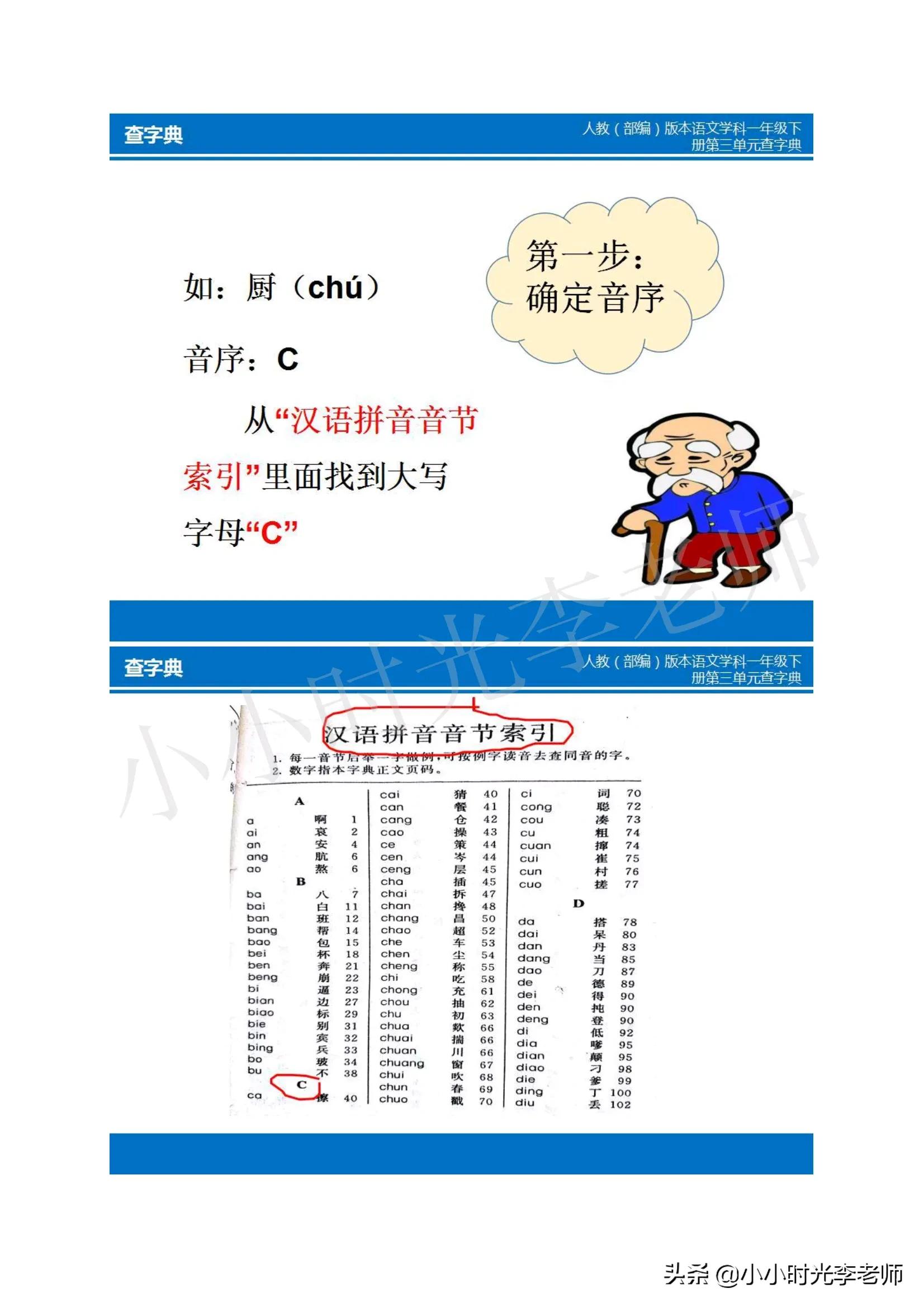 一下音序查字典、使用步骤及专项练习＃小学语文学习＃知识积累