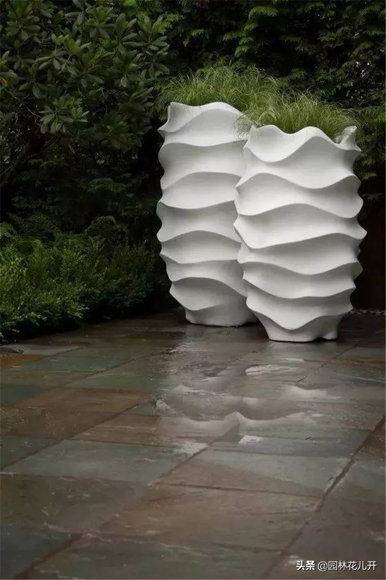 阳台花箱景观设计,景观花架花箱设计