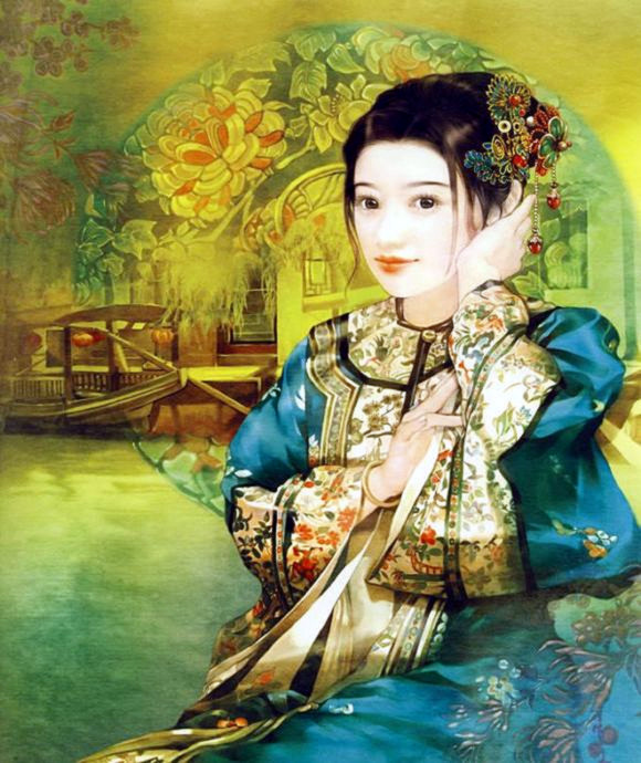 「汉装潋滟」德珍彩绘古典美人