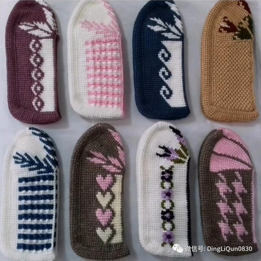 波西米亚风手工编织鞋子,针织作品50款