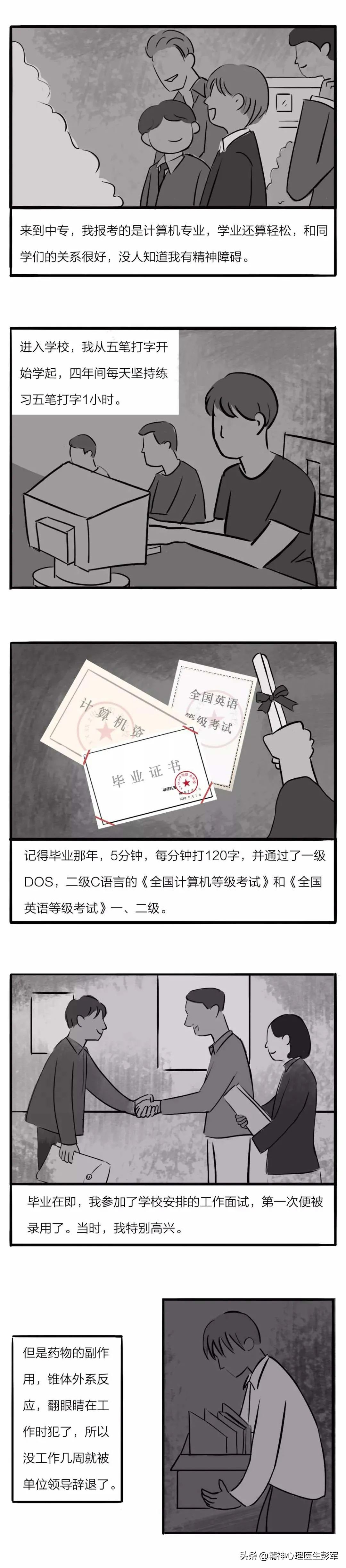 精神分裂漫画图,精神分裂症人物漫画图片