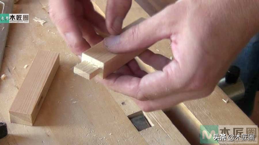 常见的30种卯榫结构图片,两边插肩榫卯制作过程