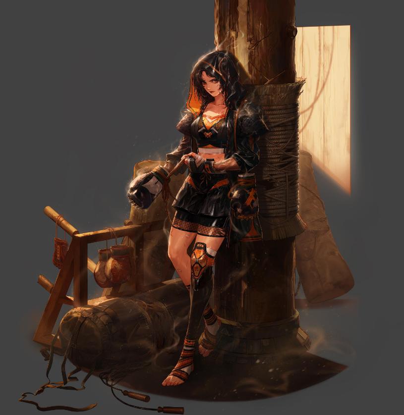 dnf2023女格斗三觉外观展示,dnf女格斗三觉原声