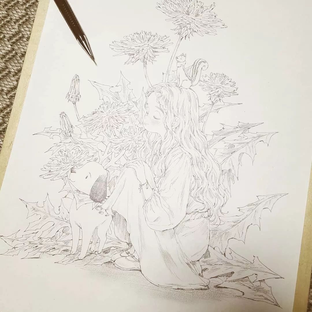 画风堪比宫崎骏,写实韩系画风画师