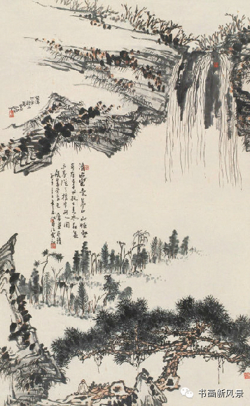 中国绘画大师潘天寿花鸟真迹雅赏,潘天寿诗画作品欣赏