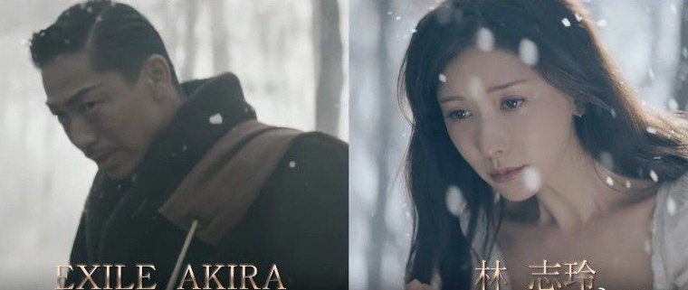 林志玲晒与老公mv造型,林志玲和老公穿驼色西装拍写真