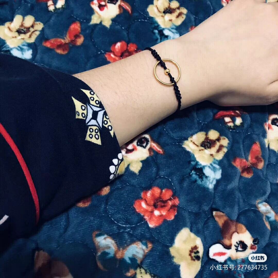 简单古法花纹黄金戒指,最近流行的古法黄金戒指