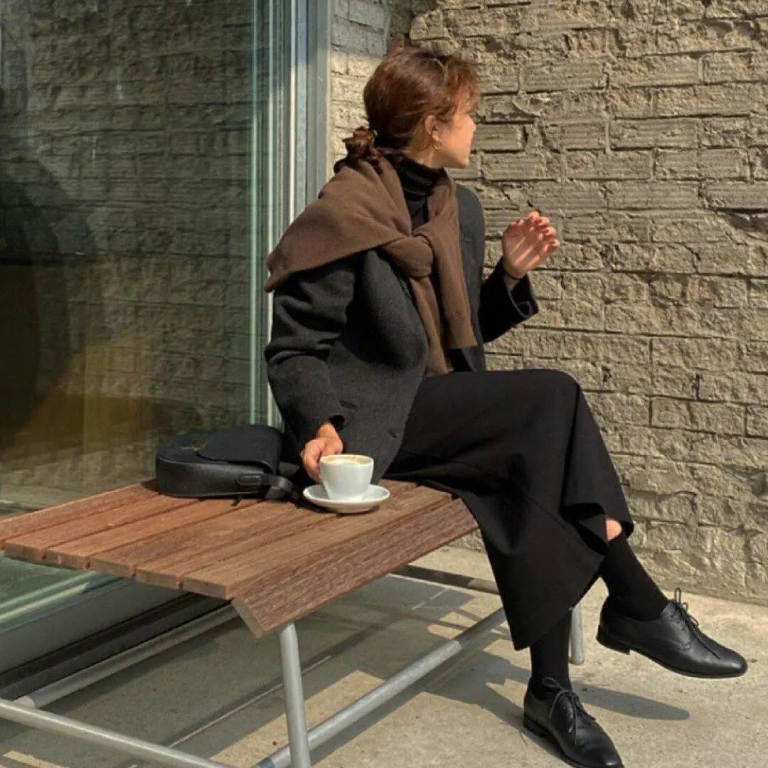 秋冬不露脚踝穿法火了,今年冬天流行九分裤露脚踝穿法