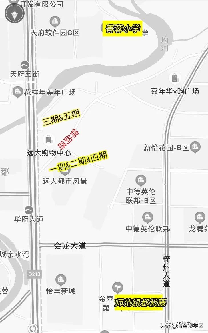 一路之隔的楼盘,一路之隔的小区