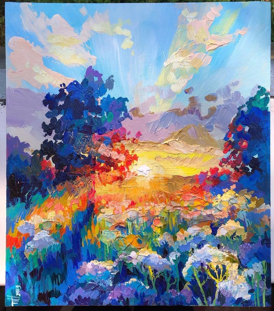 简单又有艺术感的油画怎么画,油画风景细节怎么画