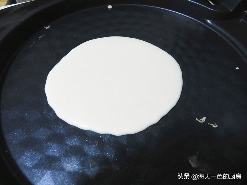 韭菜加山东煎饼的家常做法,正宗山东韭菜煎饼的做法全过程