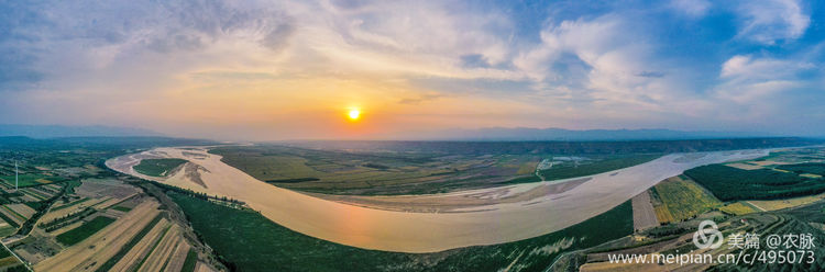 豫西老家放飞机，空中看黄河美景