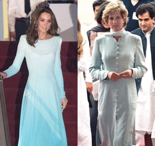 梅根与皇室穿搭,凯特王妃和梅根穿着对比