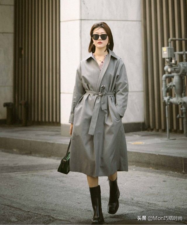 风衣搭配马丁靴好看吗,风衣鞋子搭配马丁靴还是老爹鞋