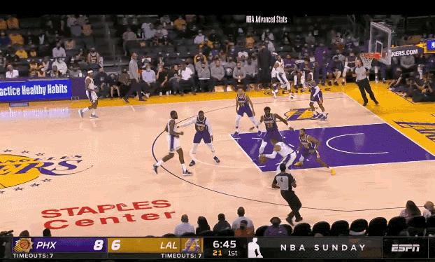 威少背打福克斯湖人季前赛,篮网湖人季前赛哈登威少