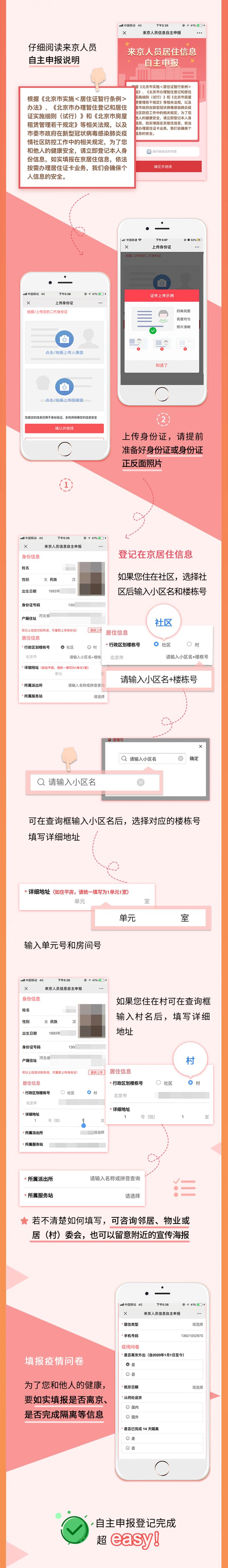 北京居住证自主申报流程,办理北京居住登记卡的步骤是什么