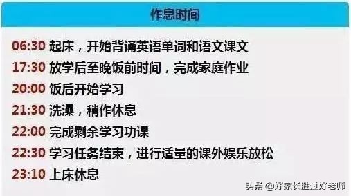 初一完整详细的学习计划表推荐,初中学习计划安排表手写