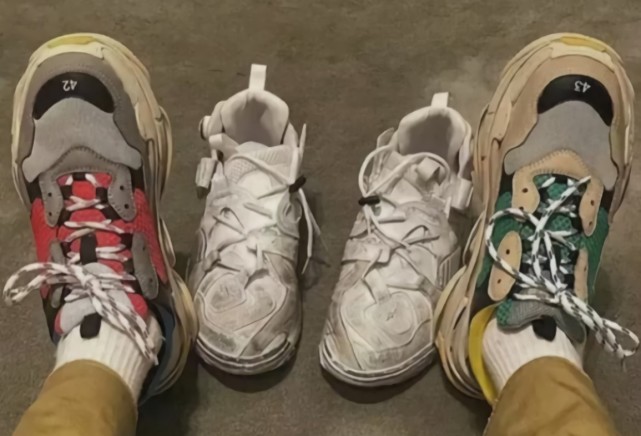 balenciaga老爹鞋triples,triples老爹鞋荧光绿夏天穿搭