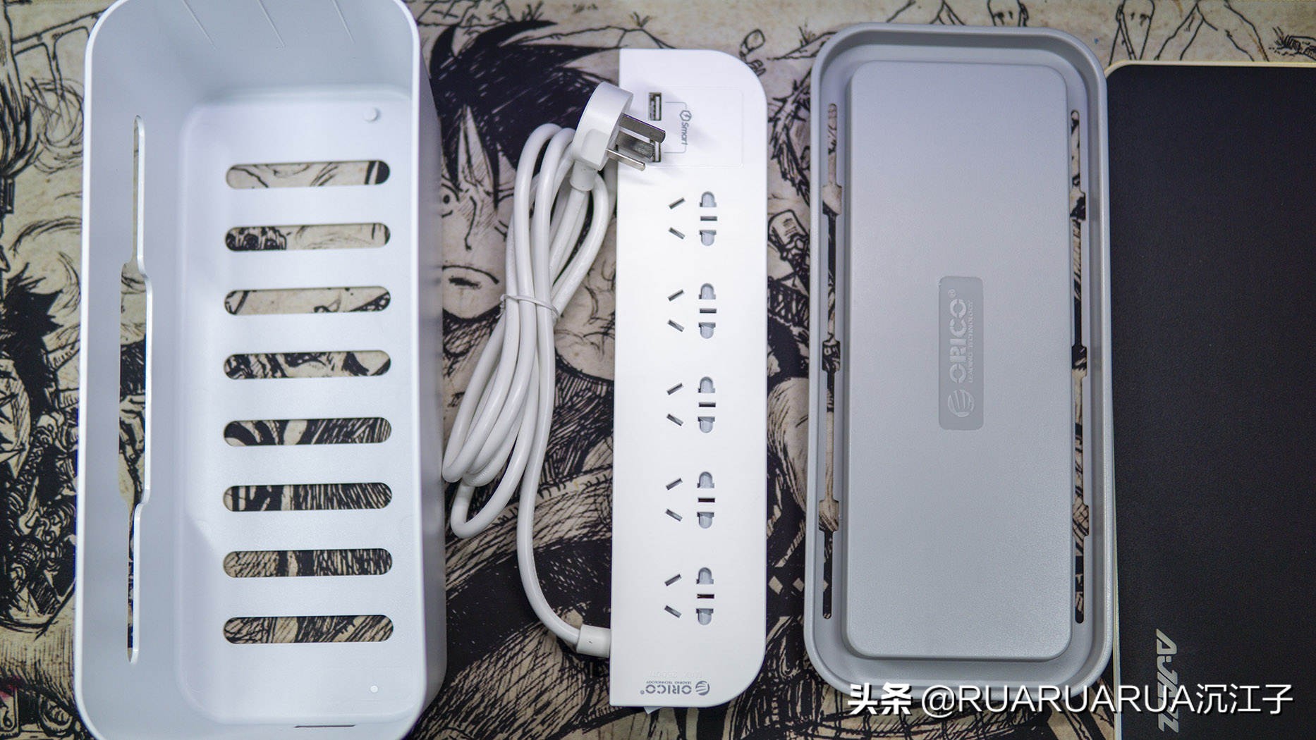 桌面排插线材收纳,orico收纳盒怎么插