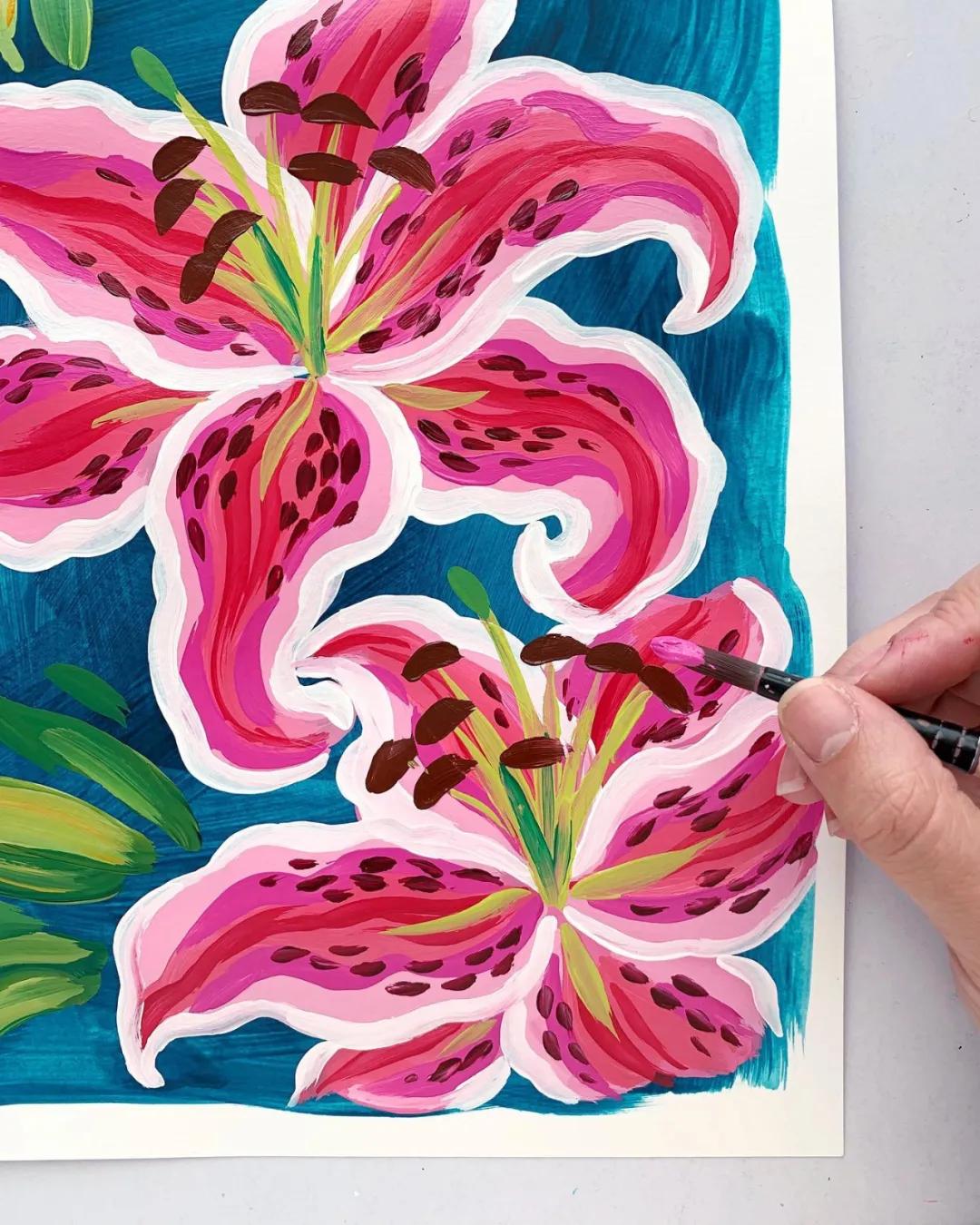 美术创意画幼儿丙烯平涂画,丙烯平涂的正确方法图解