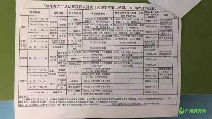 2017广州幼儿园学费,广州幼儿园学费排名