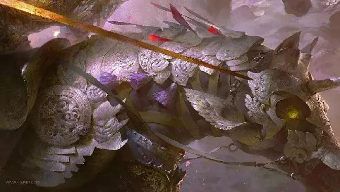 他的手绘原画太牛了，笔下美*欲人**欲飘仙，色调与笔感美煞无数网友