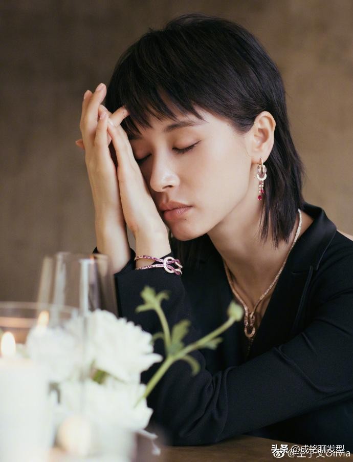 王子文欢乐颂里短发叫什么,王子文出席活动短发图片