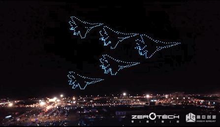 多台无人机简单编队表演,无人机编队表演演示动画