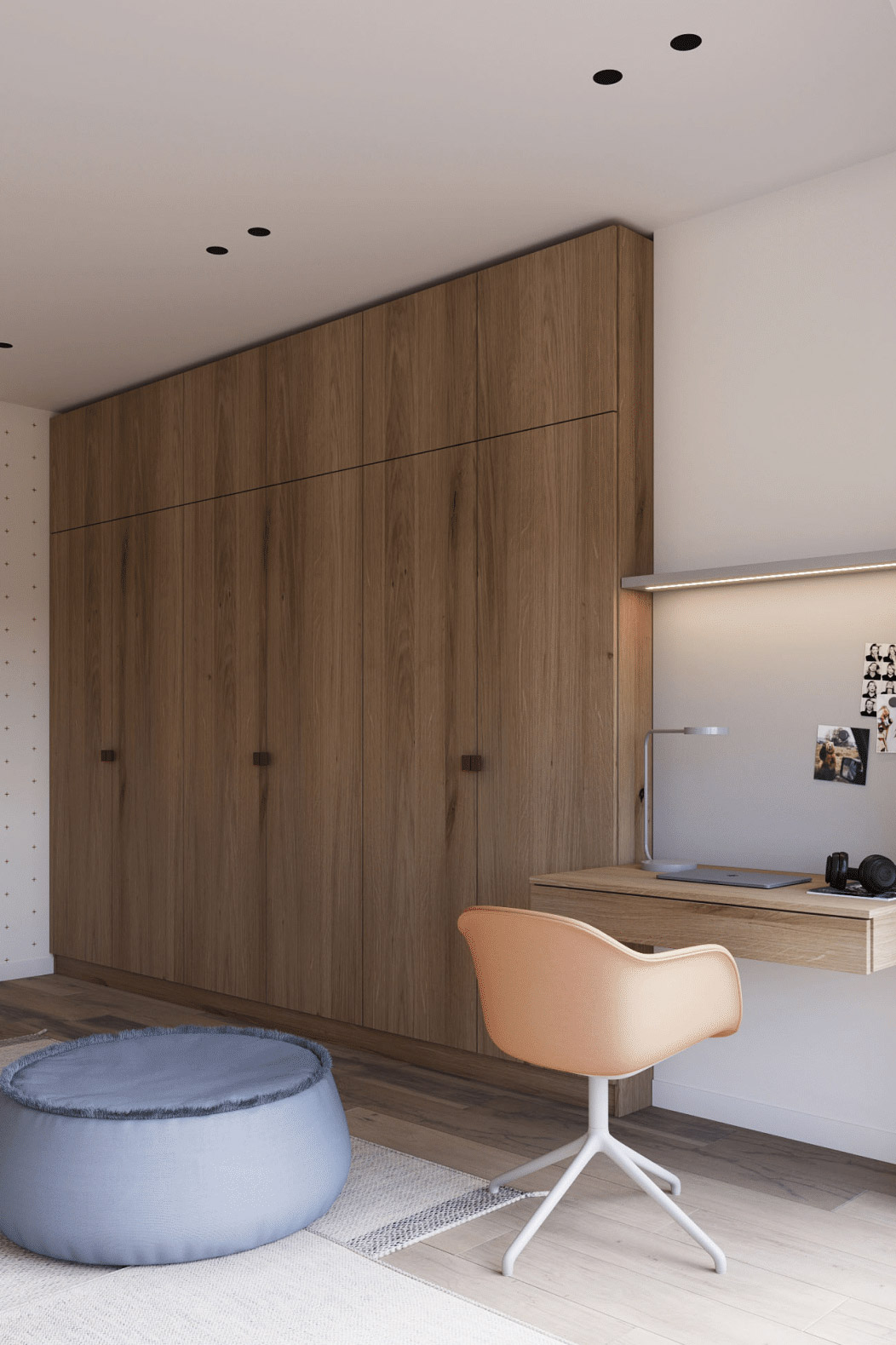 侘寂风屋顶原木设计,原木侘寂风住宅设计