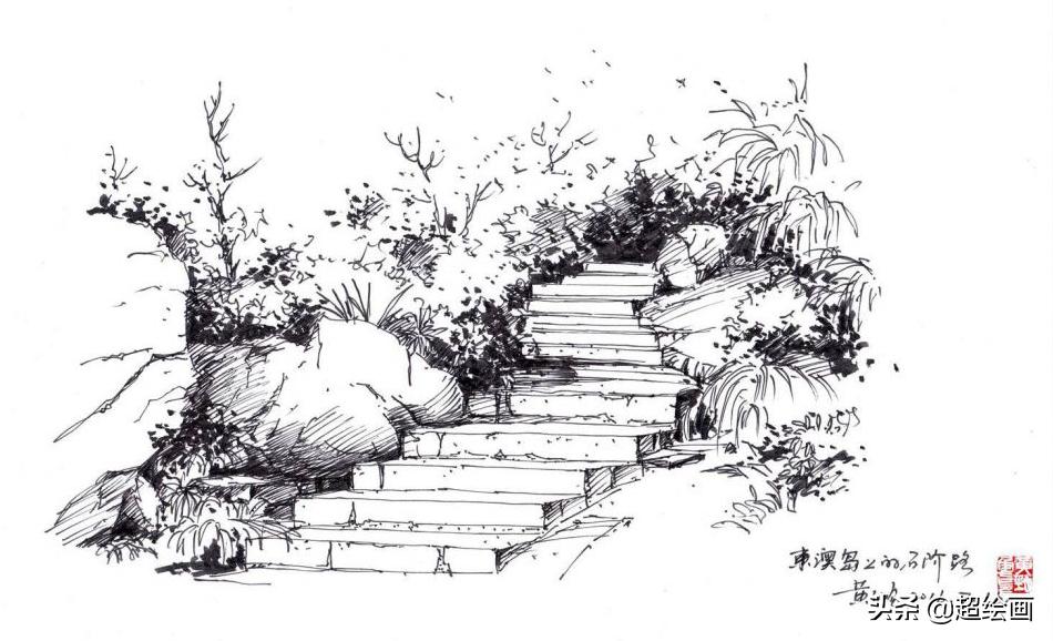 十大顶级钢笔画速写,钢笔速写100幅图片