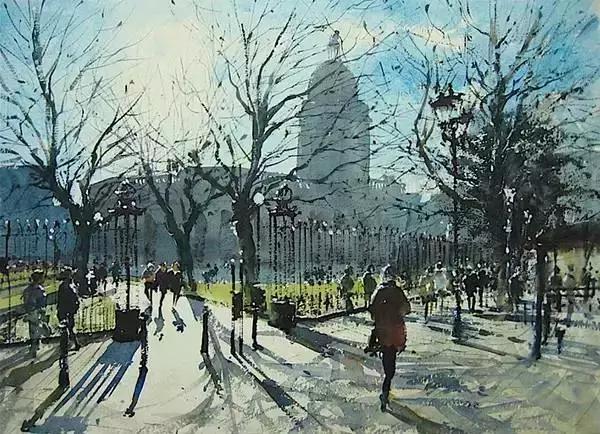 水彩大神之作,国外大师水彩值得一看