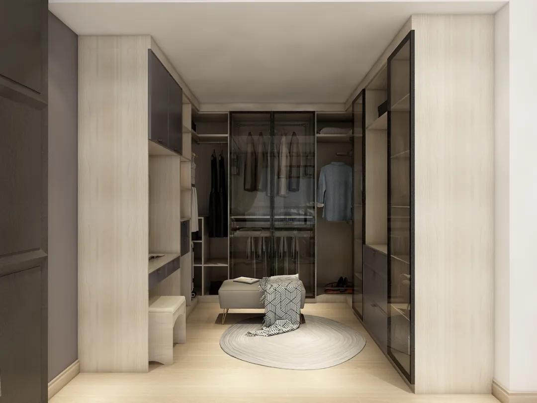 2.4米推拉门衣柜布局设计,两扇门衣柜布局设计