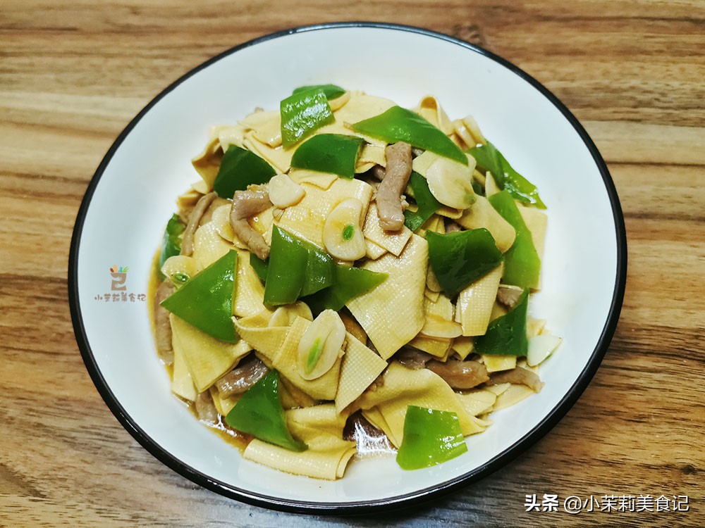 尖椒干豆片最正宗做法,尖椒干豆皮怎么炒窍门图解