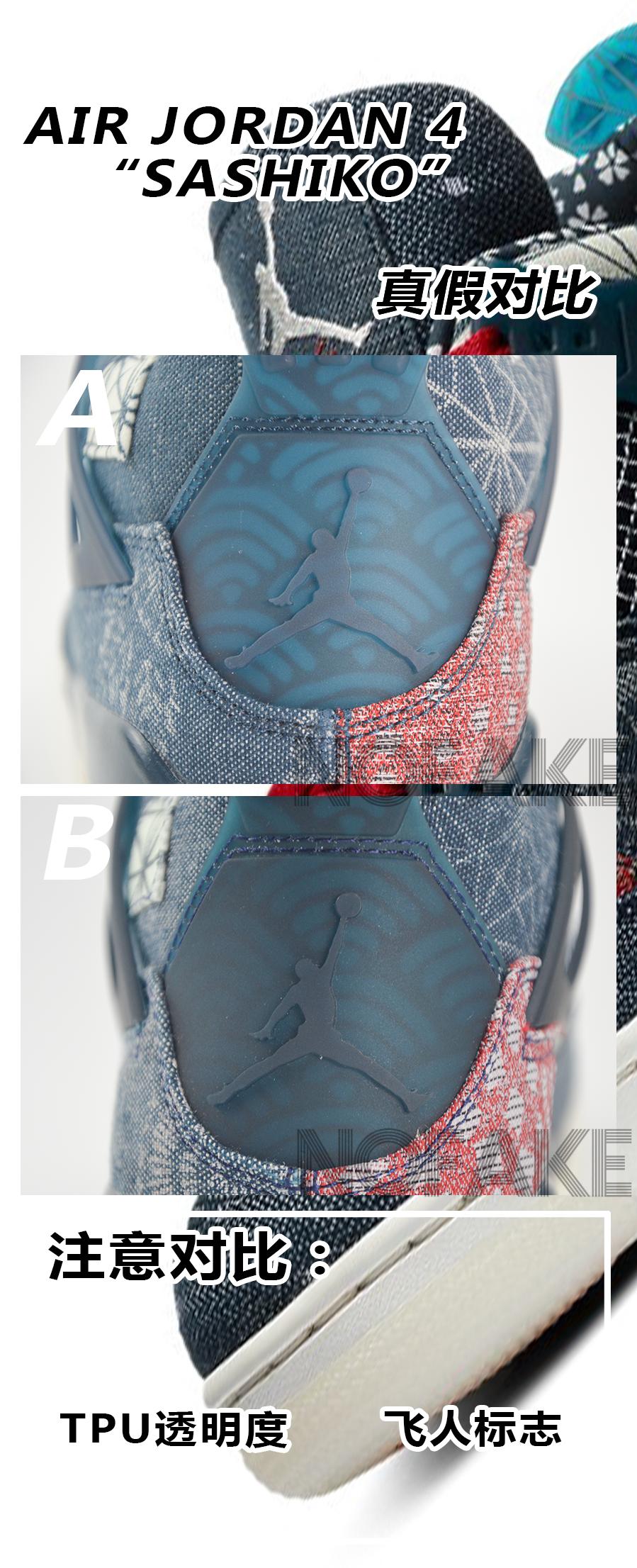 如何区别airjordan4冰蓝款的真假,airjordan4刺子绣穿搭