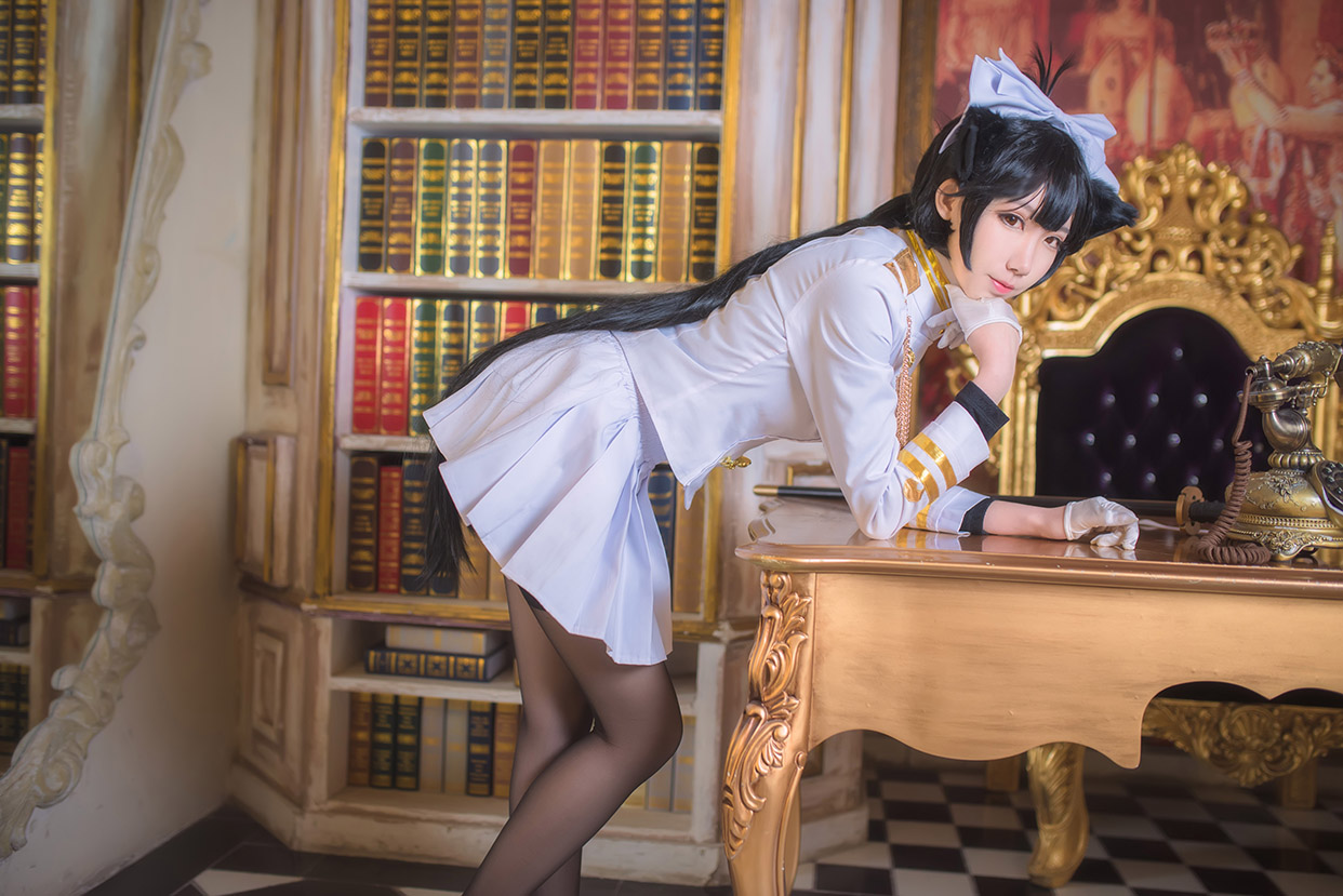 cosplay碧蓝航线独角兽旗袍,碧蓝航线高雄街头采访cosplay