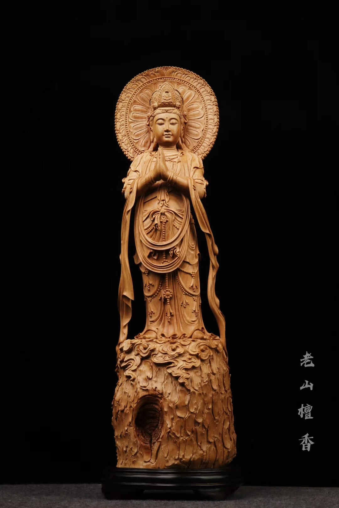 大木头雕刻过程图片欣赏,精雕木头纯手工