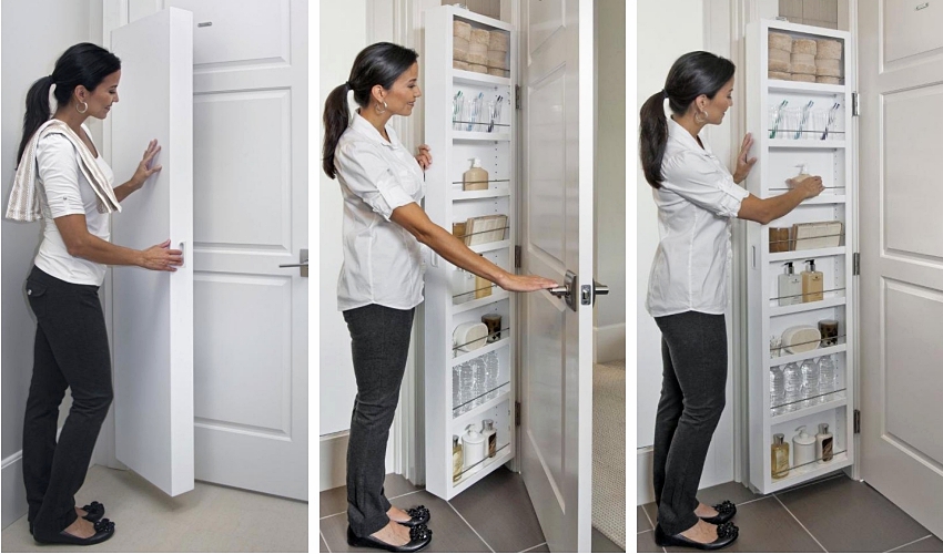 门后空间隐形储物柜 (门后隐藏柜)