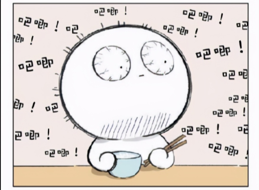 漫画人物手绘男生嘴巴吃着糖果,漫画人物手绘吃食物