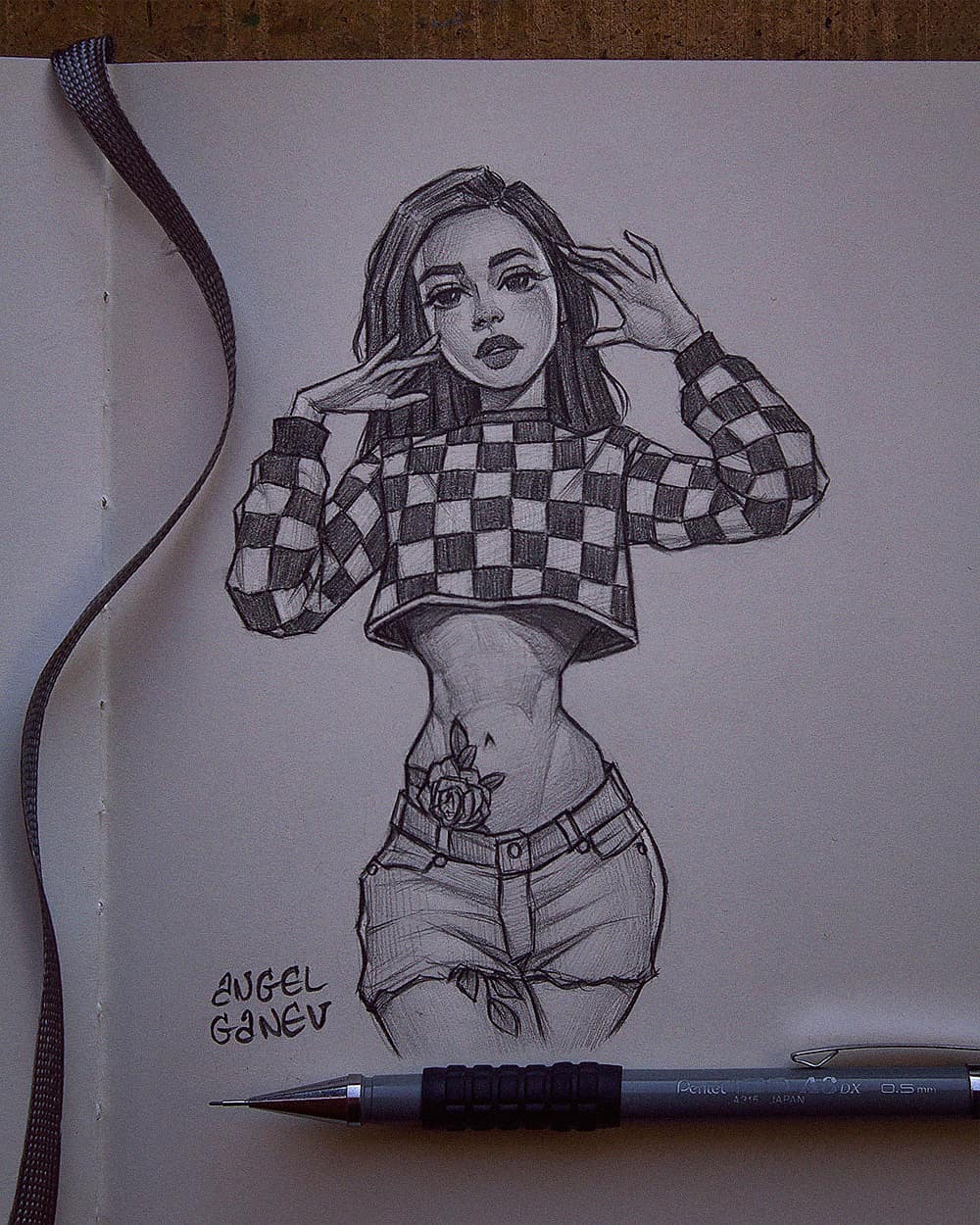 自动铅笔画人物,自动铅笔手绘人物