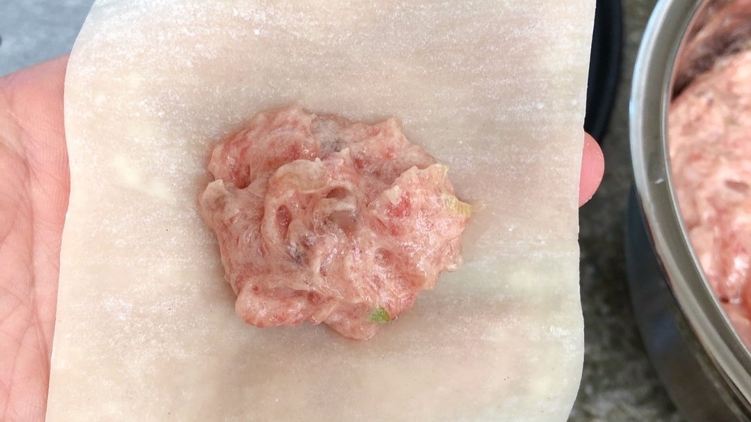 鲜虾云吞元宝型,猪肉虾仁鸡蛋三鲜馅馄饨正宗做法