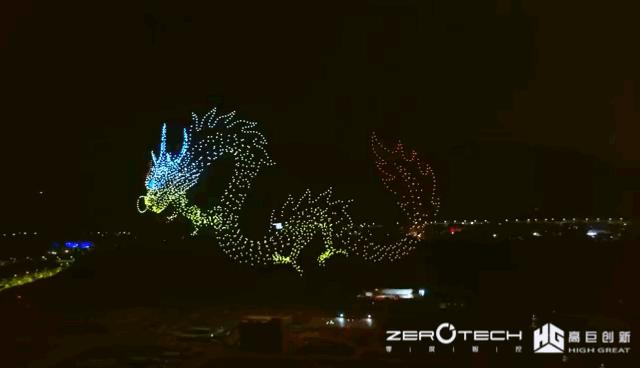 多台无人机简单编队表演,无人机编队表演演示动画