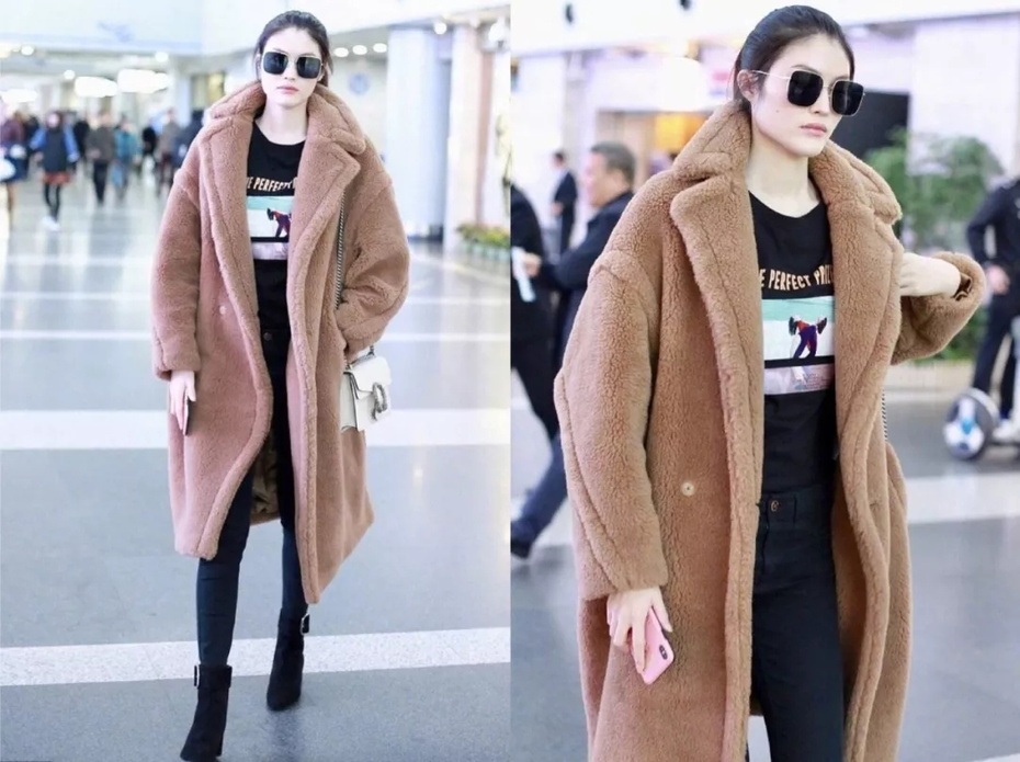 冬天女明星穿羽绒服的搭配,穿搭奇怪的明星