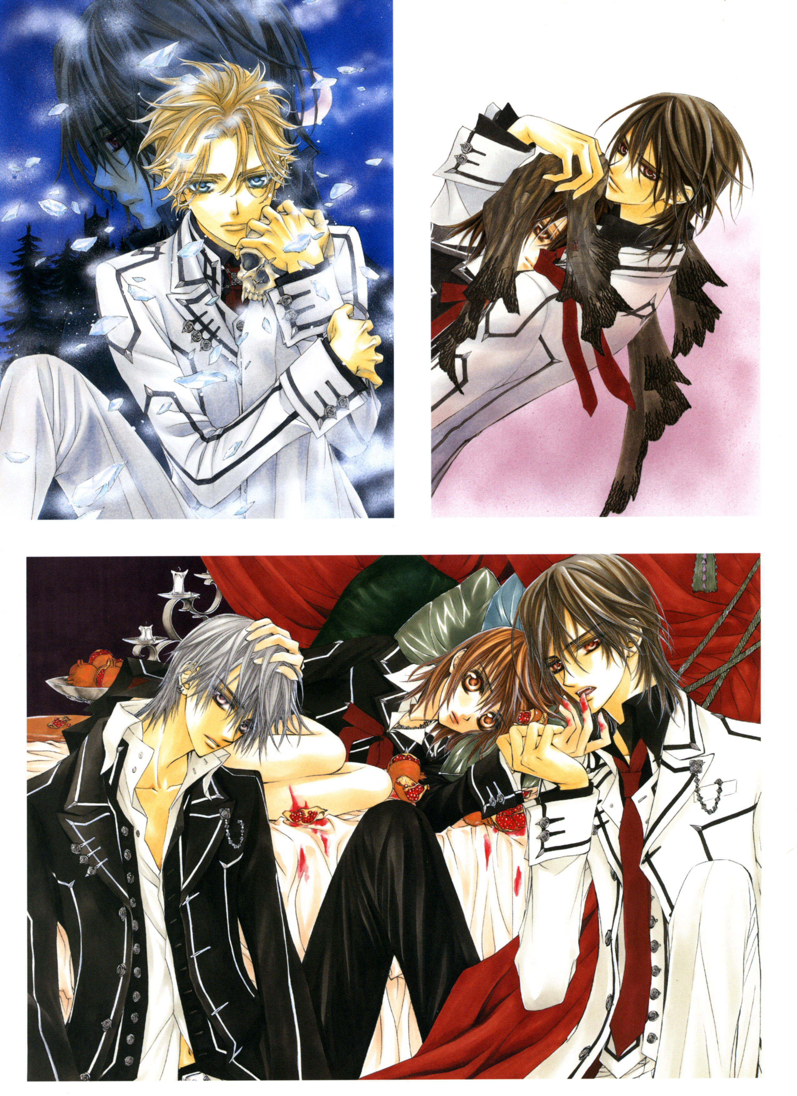 暗黑风吸血鬼动漫图片,吸血鬼骑士漫画手绘