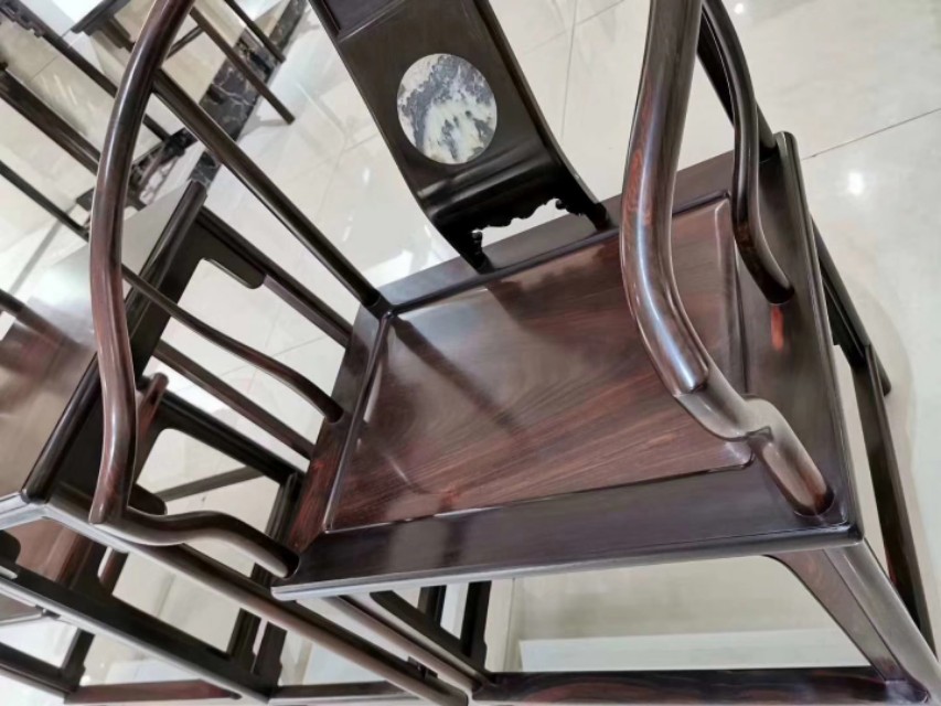 交趾黄檀一套圈椅多少钱,年年红交趾黄檀皇宫圈椅