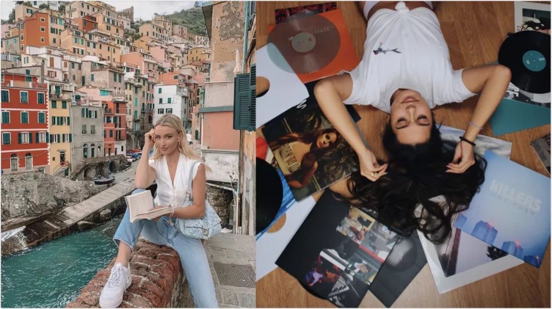 欧阳娜娜沉迷校服,欧阳娜娜优衣库水桶包