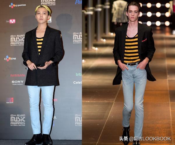 gd权志龙最新时尚排名,gd权志龙蓝色西装白匡威