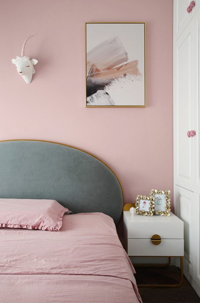 美式轻奢客厅和书房一体设计,美式轻奢风卧室书房一体效果图